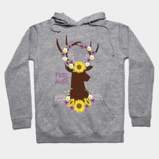 Pretty Antler - Deer Sunflower Hoodie